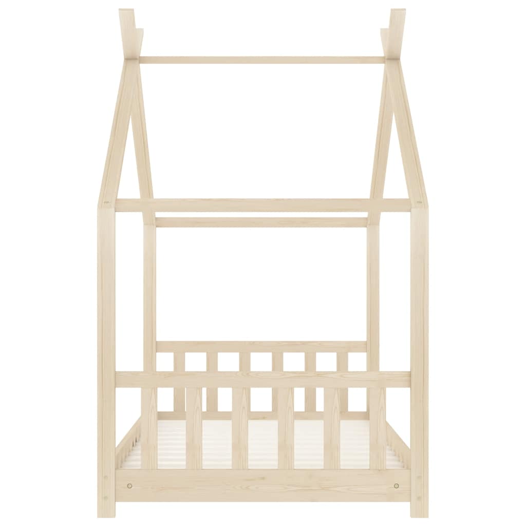 Kids Solid Pine Wood Bed Frame 80x160 cm - Durable & Stylish