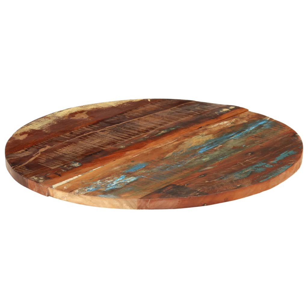 Reclaimed Wood Round Table Top 70cm, Solid 25-27mm厚