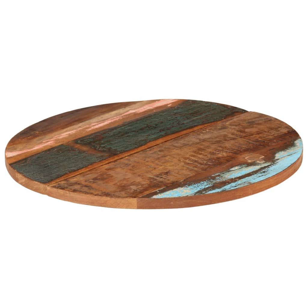 Reclaimed Wood Round Table Top 70cm, Solid 25-27mm厚