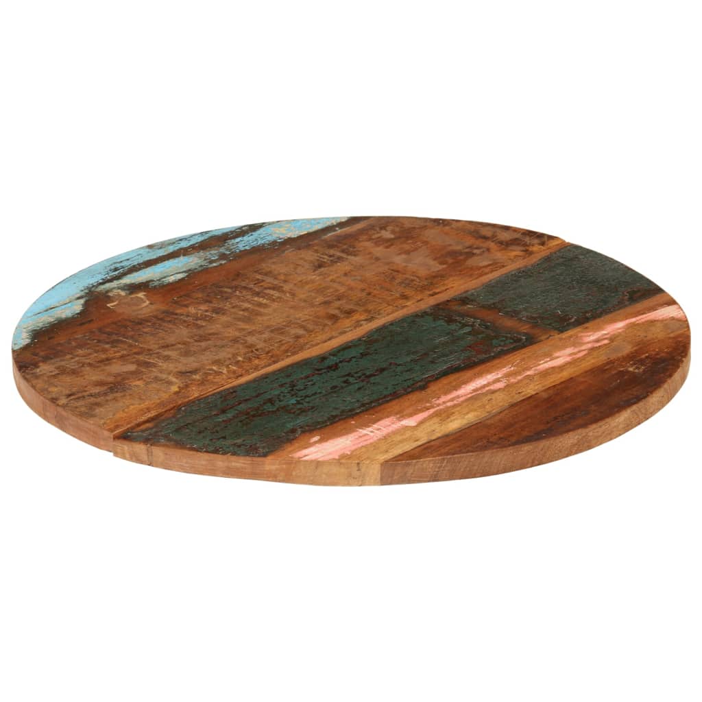 Reclaimed Wood Round Table Top 70cm, Solid 25-27mm厚