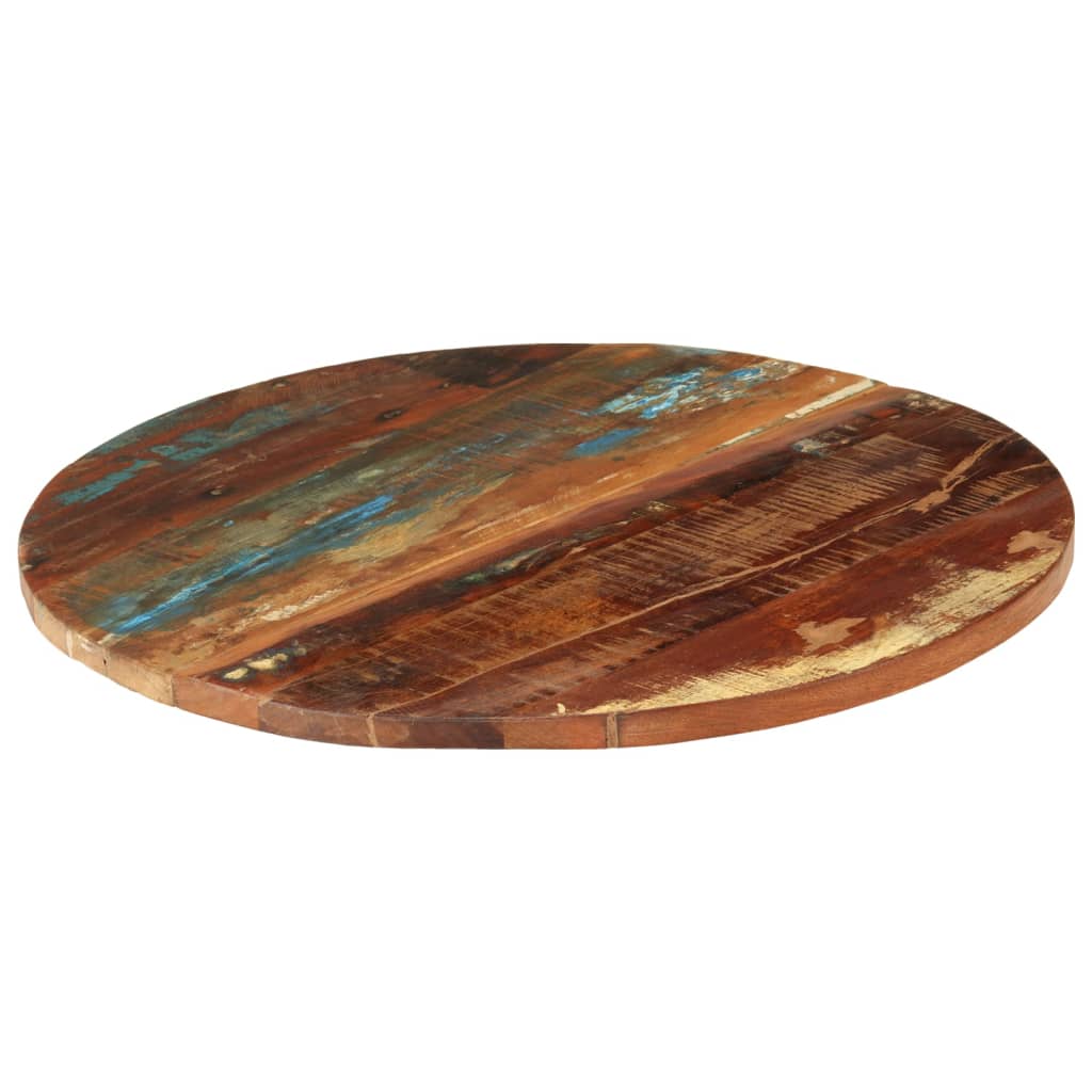 Reclaimed Wood Round Table Top 70cm, Solid 25-27mm厚