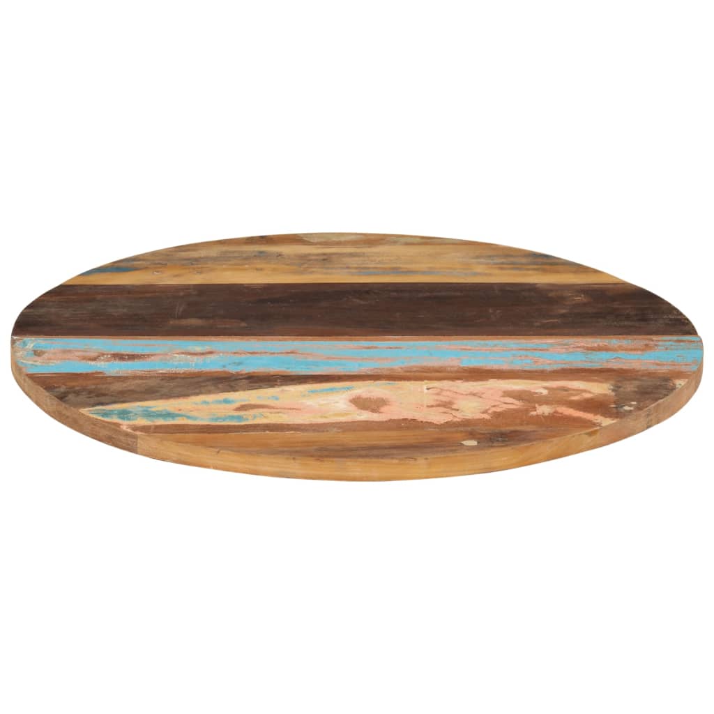 Eco-Friendly 80cm Round Table Top | Solid Reclaimed Wood