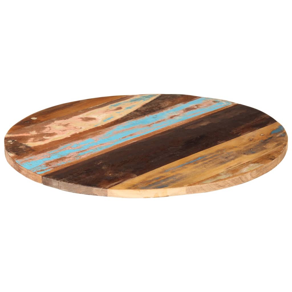 Eco-Friendly 80cm Round Table Top | Solid Reclaimed Wood