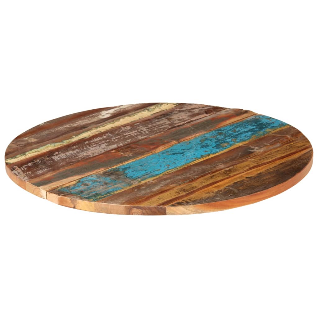Eco-Friendly 80cm Round Table Top | Solid Reclaimed Wood