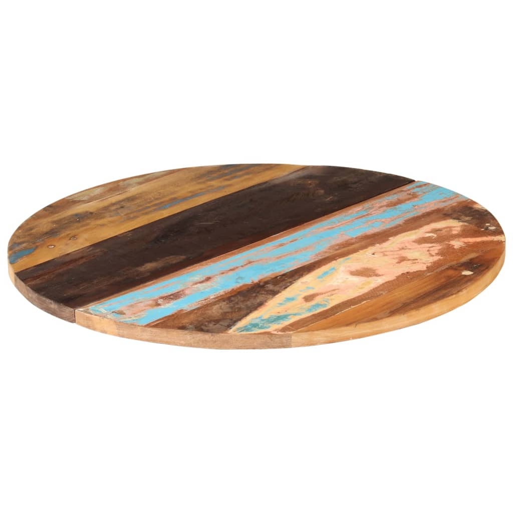Eco-Friendly 80cm Round Table Top | Solid Reclaimed Wood