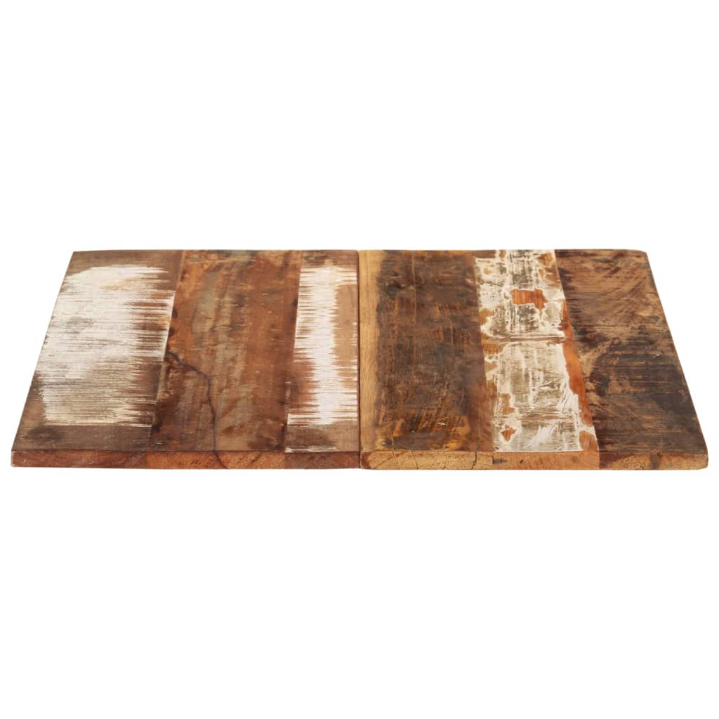 Solid Reclaimed Wood Rectangular Table Top 60x80 cm 15-16 mm