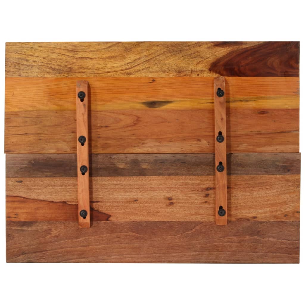 Solid Reclaimed Wood Rectangular Table Top 60x80 cm 15-16 mm