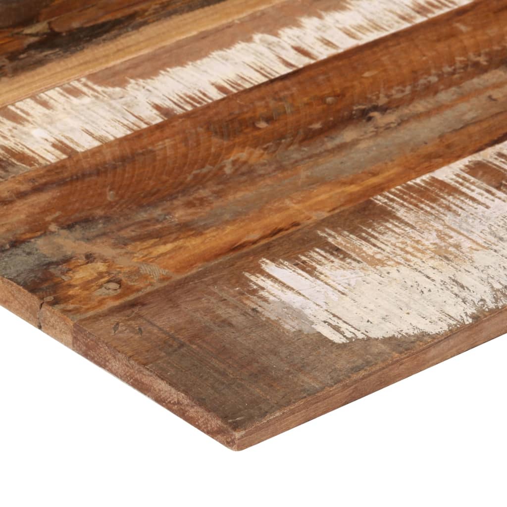 Solid Reclaimed Wood Rectangular Table Top 60x80 cm 15-16 mm