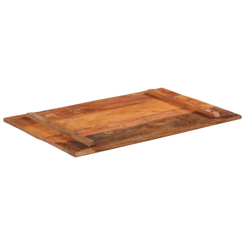 Reclaimed Solid Wood Rectangular Table Top 60x90 cm 15-16 mm