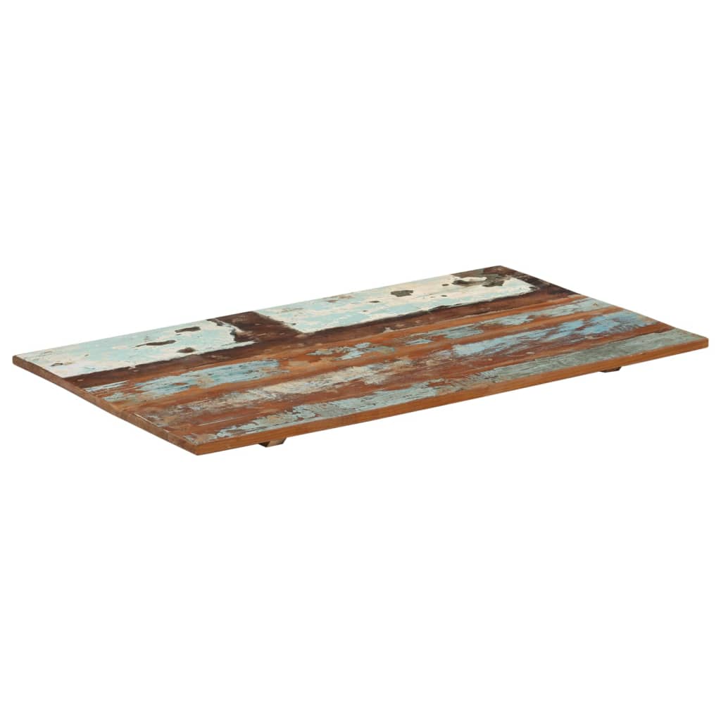 Solid Reclaimed Wood Rectangular Table Top 60x100 cm