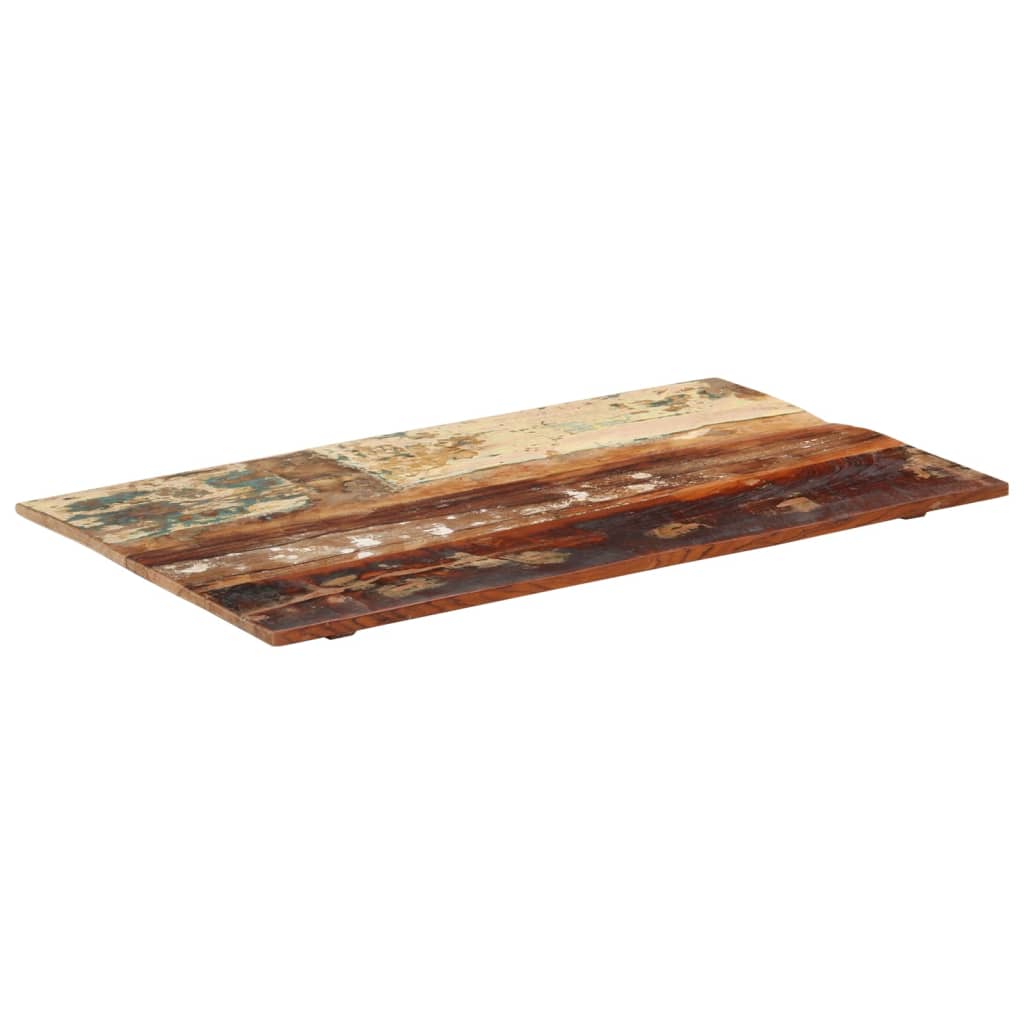 Solid Reclaimed Wood Rectangular Table Top 60x100 cm