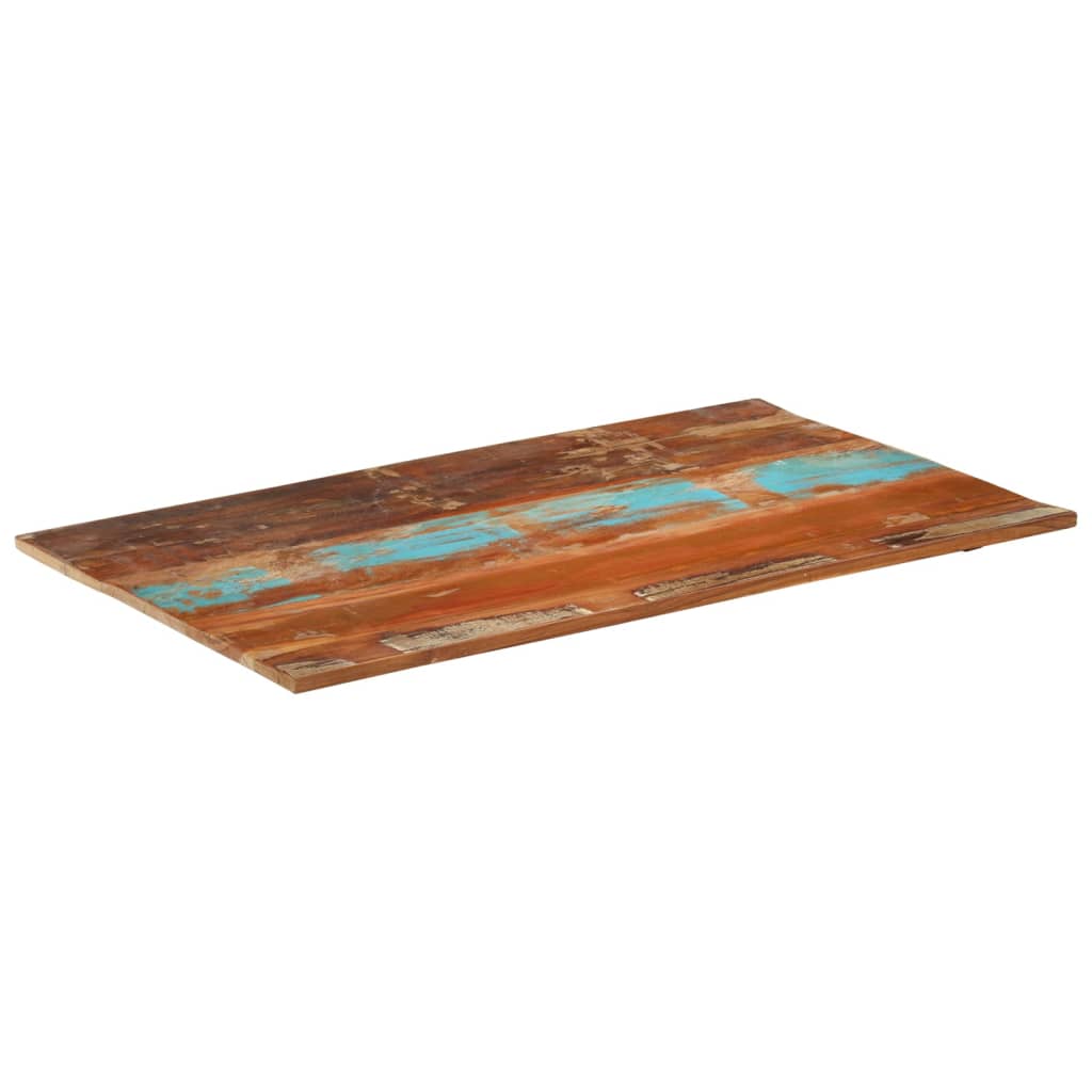 Solid Reclaimed Wood Rectangular Table Top 60x100 cm