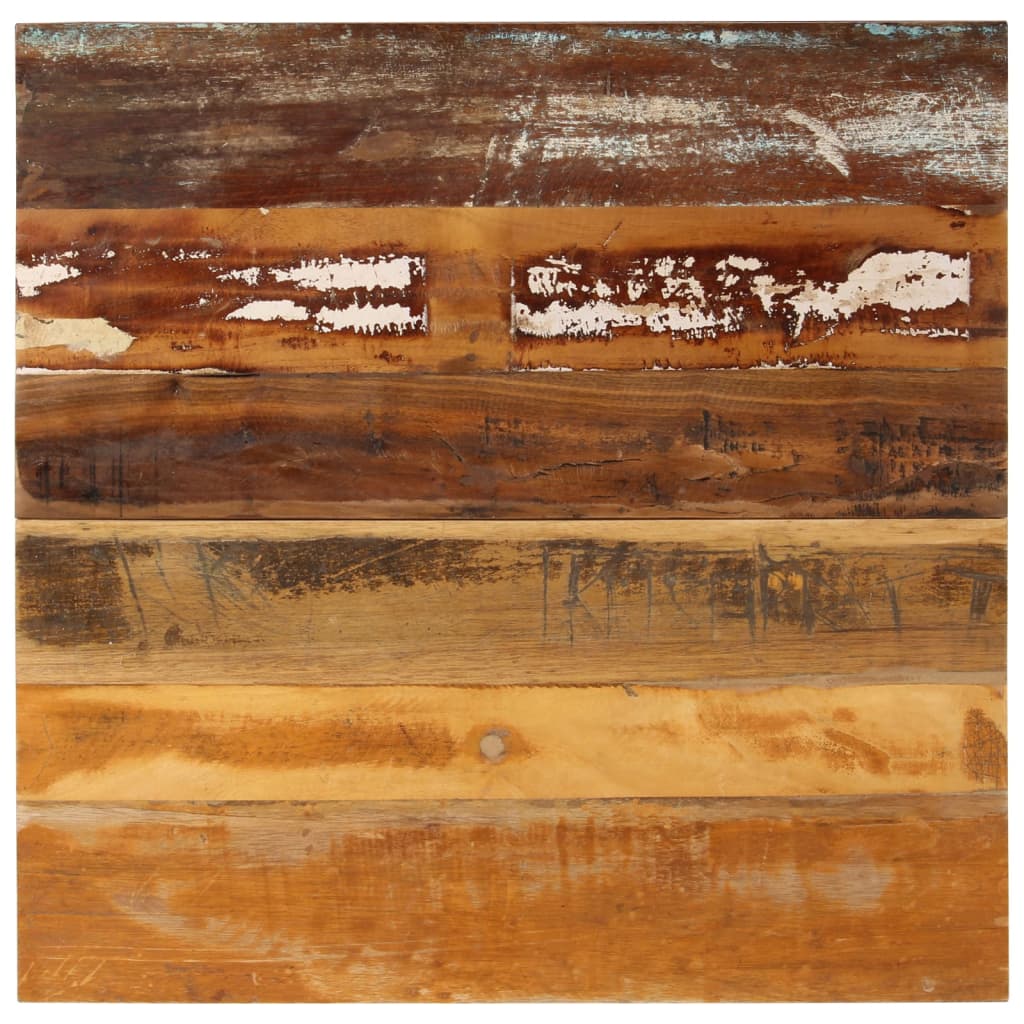 Solid Reclaimed Wood Square Table Top, 70x70 cm, 15-16 mm Thick