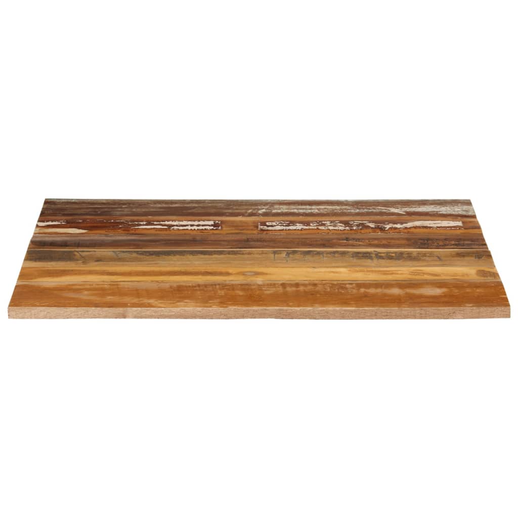 Solid Reclaimed Wood Square Table Top, 70x70 cm, 15-16 mm Thick