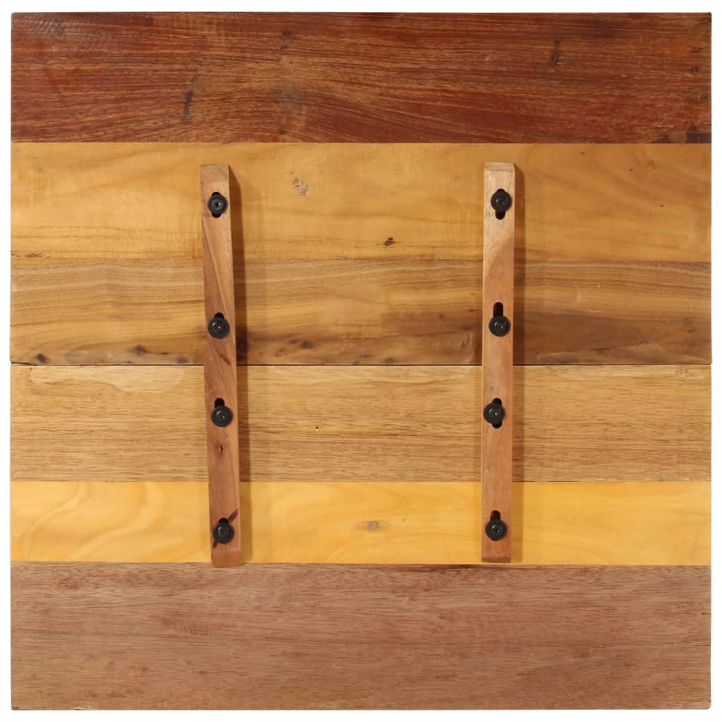 Solid Reclaimed Wood Square Table Top, 70x70 cm, 15-16 mm Thick