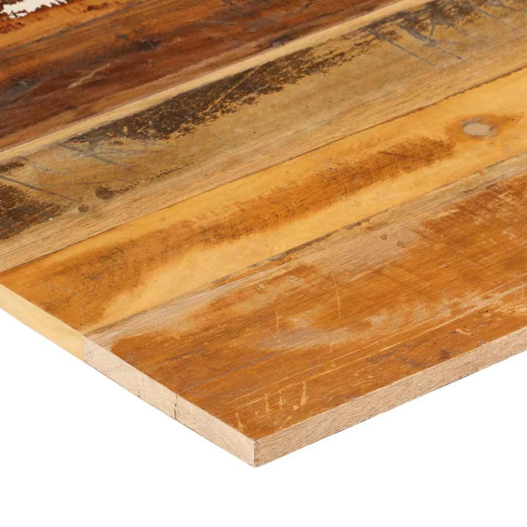 Solid Reclaimed Wood Square Table Top, 70x70 cm, 15-16 mm Thick