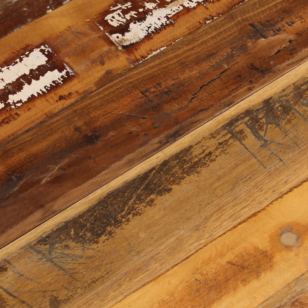 Solid Reclaimed Wood Square Table Top, 70x70 cm, 15-16 mm Thick