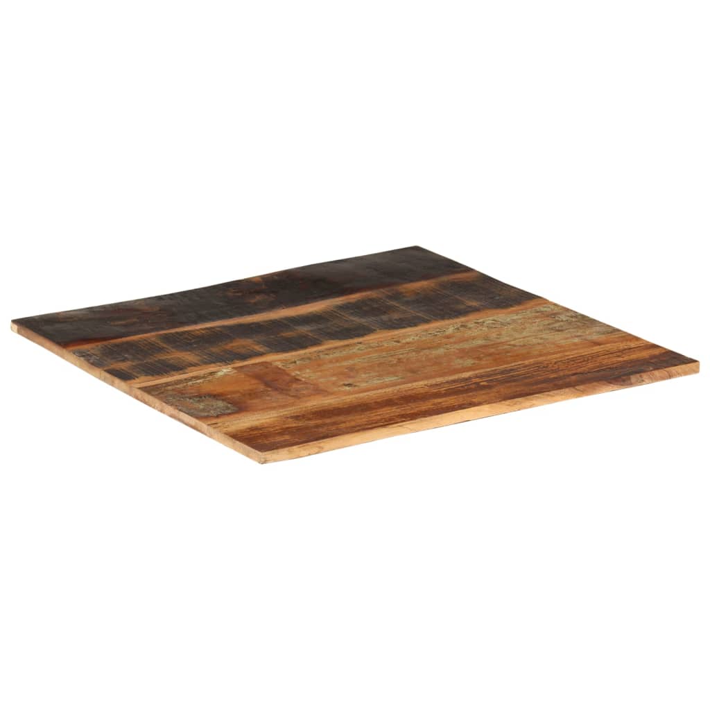 Solid Reclaimed Wood Square Table Top, 70x70 cm, 15-16 mm Thick