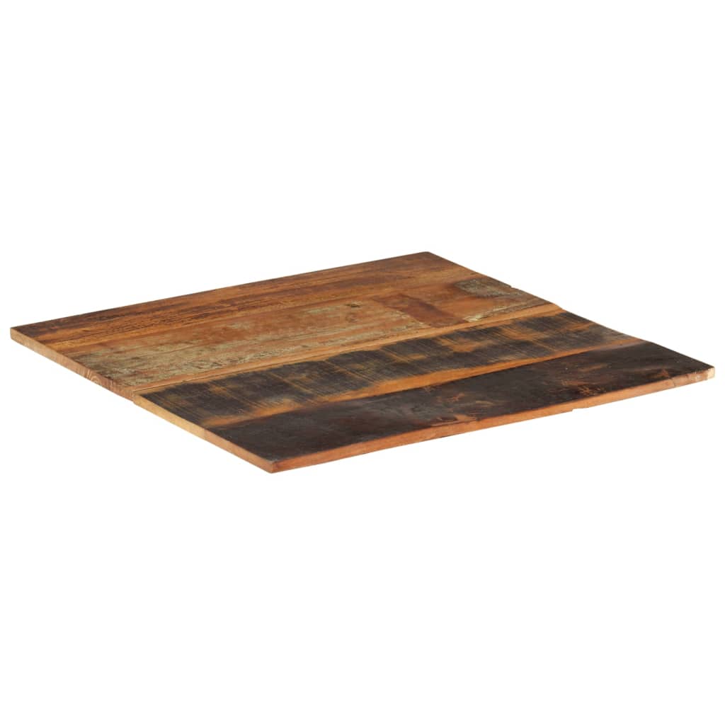 Solid Reclaimed Wood Square Table Top, 70x70 cm, 15-16 mm Thick