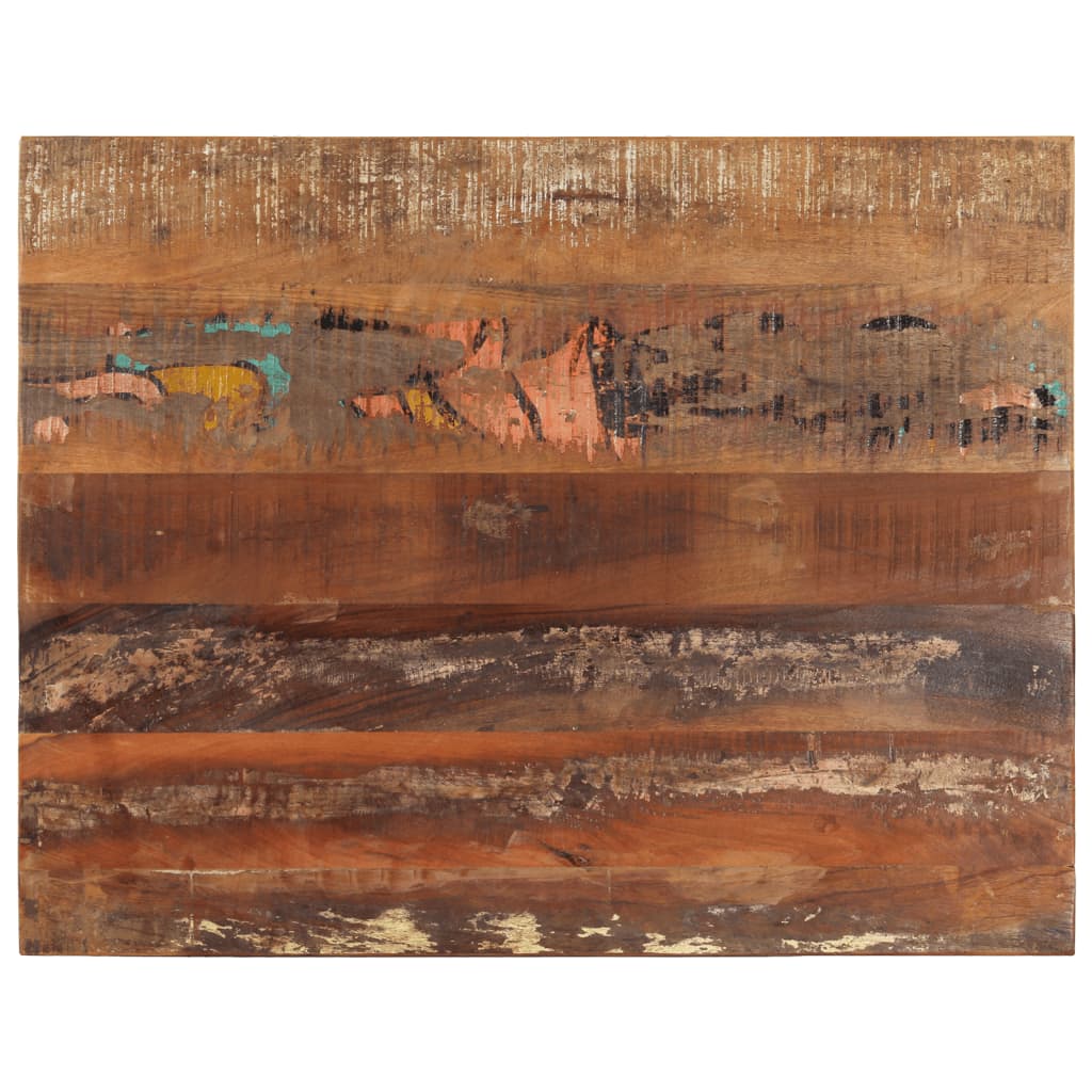 Solid Reclaimed Wood Table Top 70x90 cm - Eco-Friendly Design