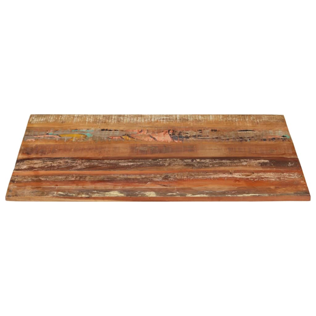 Solid Reclaimed Wood Table Top 70x90 cm - Eco-Friendly Design