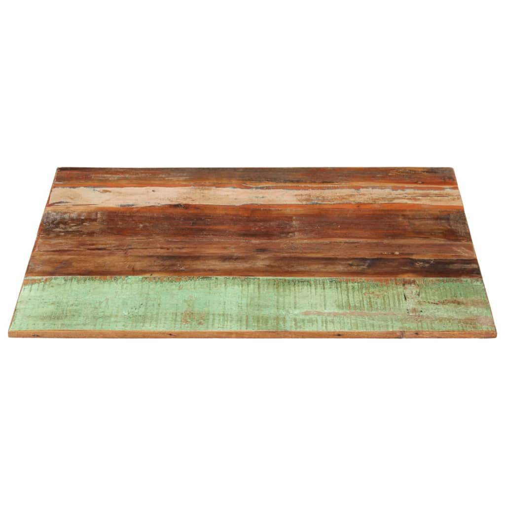 Solid Reclaimed Wood Square Table Top 80x80 cm, 15-16 mm Thick