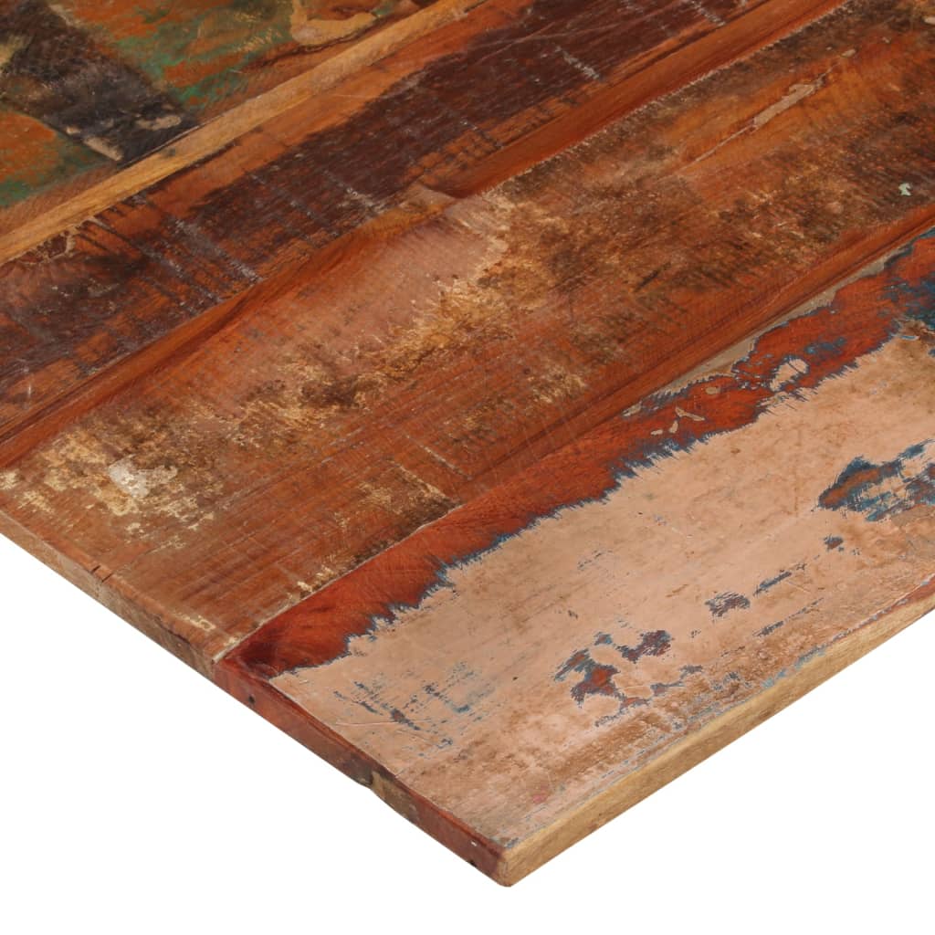 Solid Reclaimed Wood Square Table Top 80x80 cm, 15-16 mm Thick