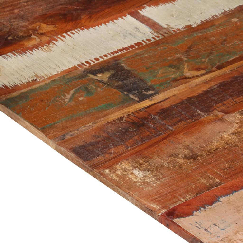 Solid Reclaimed Wood Square Table Top 80x80 cm, 15-16 mm Thick