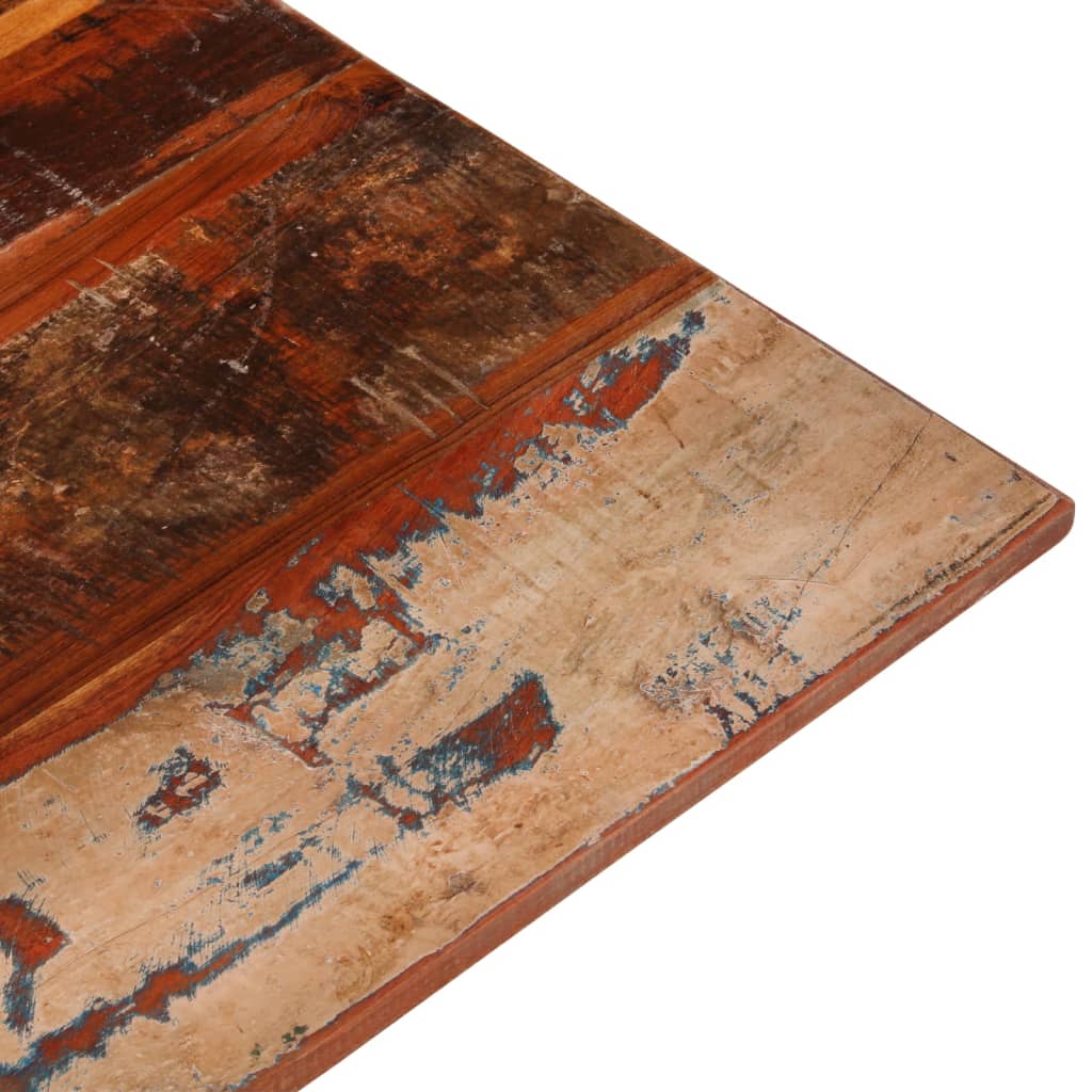 Solid Reclaimed Wood Square Table Top 80x80 cm, 15-16 mm Thick
