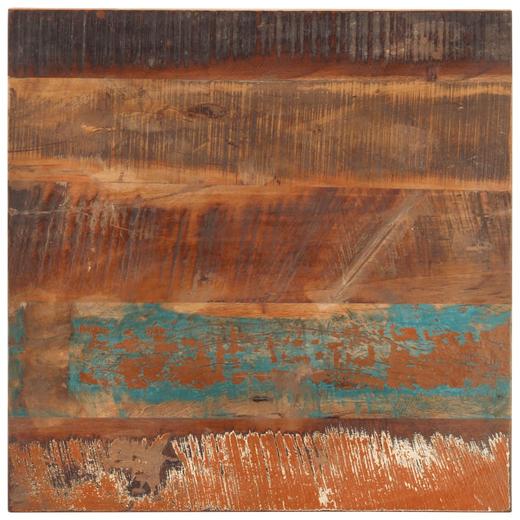 60x60 cm Reclaimed Solid Wood Square Table Top, 25-27 mm Thick