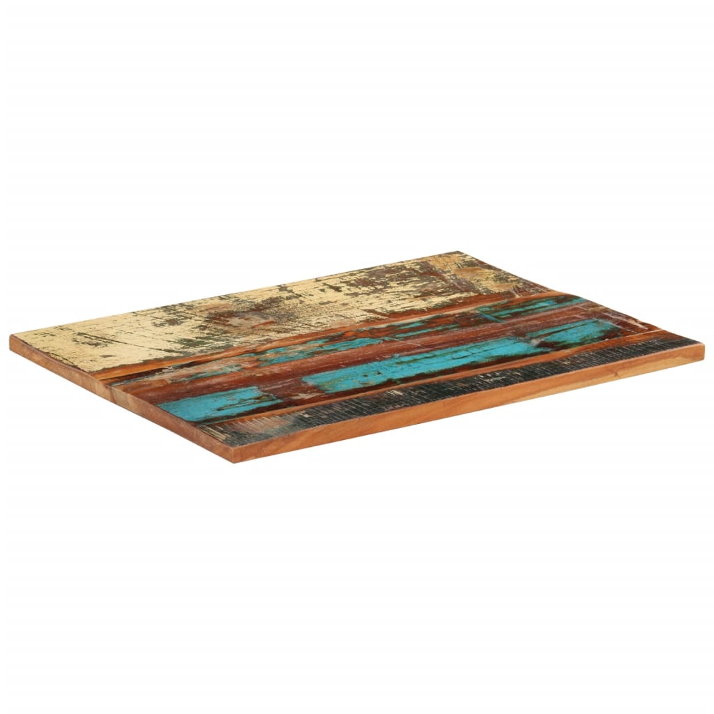 Solid Reclaimed Wood Rectangular Table Top 60x80 cm