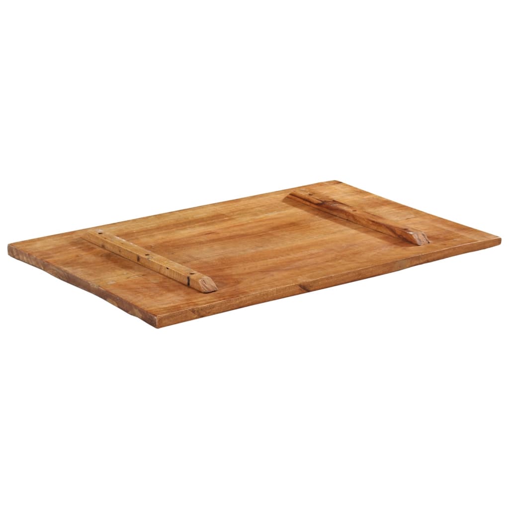Solid Reclaimed Wood Rectangular Table Top 60x90 cm 25-27 mm