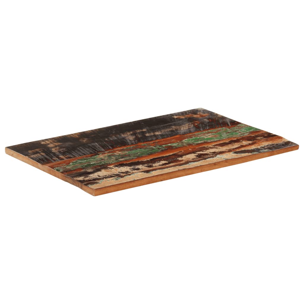 Solid Reclaimed Wood Rectangular Table Top 60x90 cm 25-27 mm