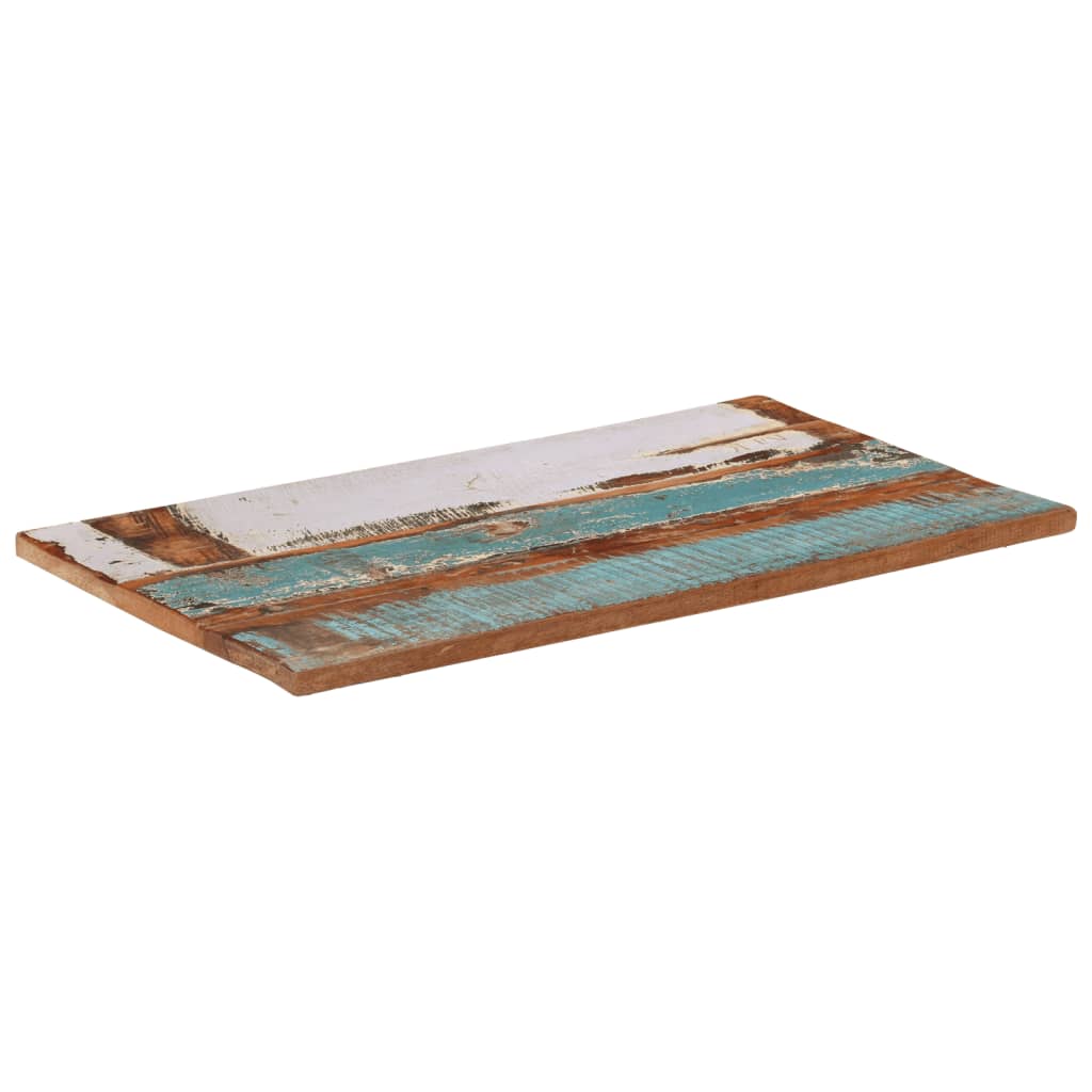 Rustic Reclaimed Wood Rectangular Table Top 60x100 cm, 25-27 mm Thick