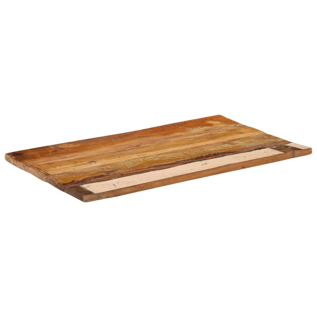 Rustic Reclaimed Wood Rectangular Table Top 60x100 cm, 25-27 mm Thick