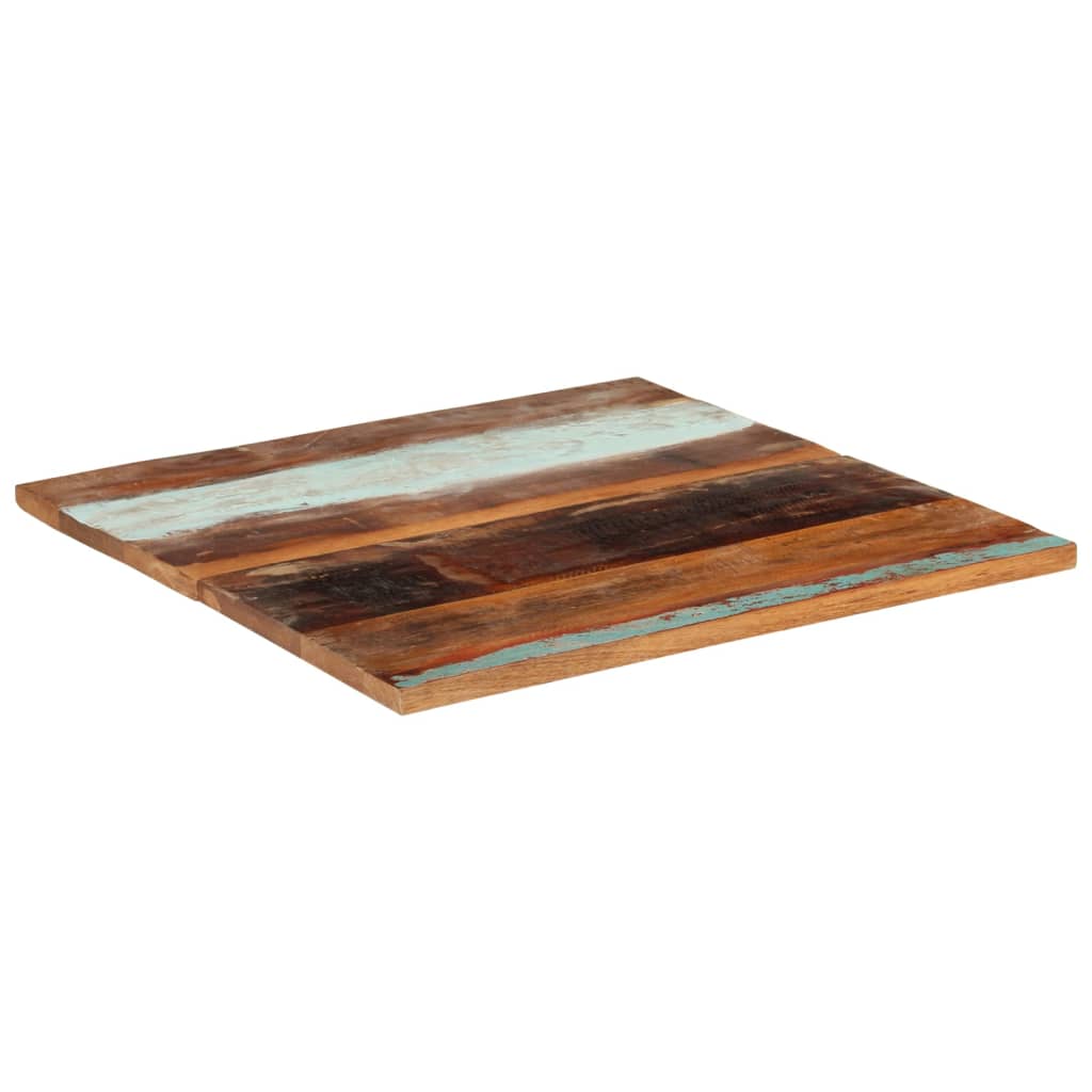 Solid Reclaimed Wood Square Table Top - 80x80 cm 25-27 mm