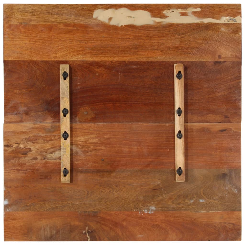 Solid Reclaimed Wood Square Table Top - 80x80 cm 25-27 mm