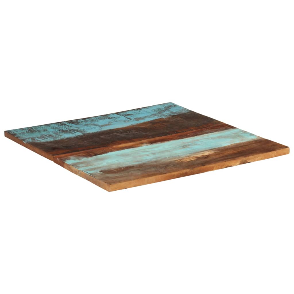 Solid Reclaimed Wood Square Table Top - 80x80 cm 25-27 mm