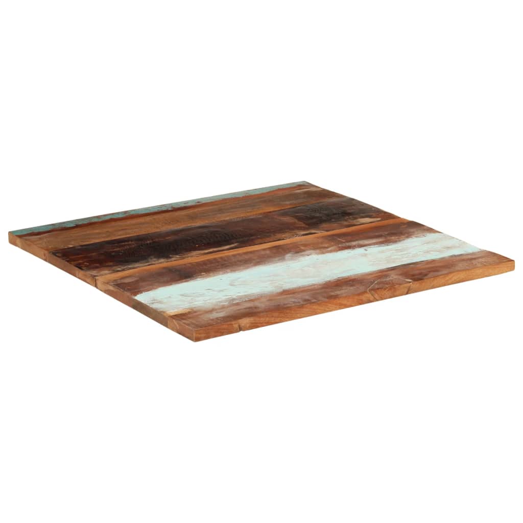 Solid Reclaimed Wood Square Table Top - 80x80 cm 25-27 mm