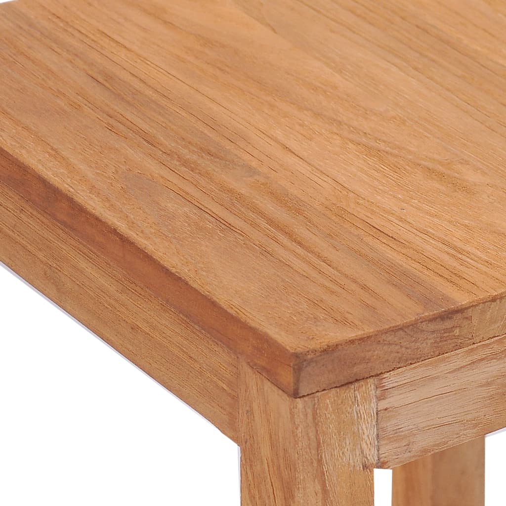 4-Piece Bar Stools Set in Solid Teak Wood - Stylish & Durable