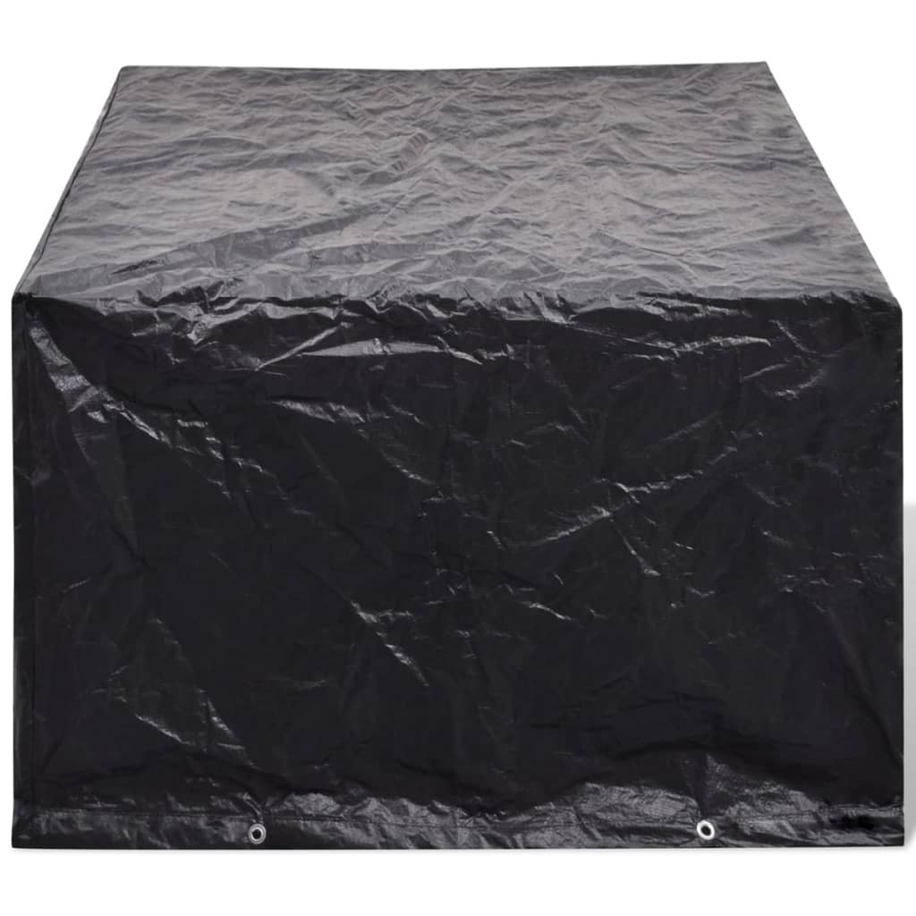 Durable Poly Rattan Garden Furniture Covers 2pcs - 180x140cm