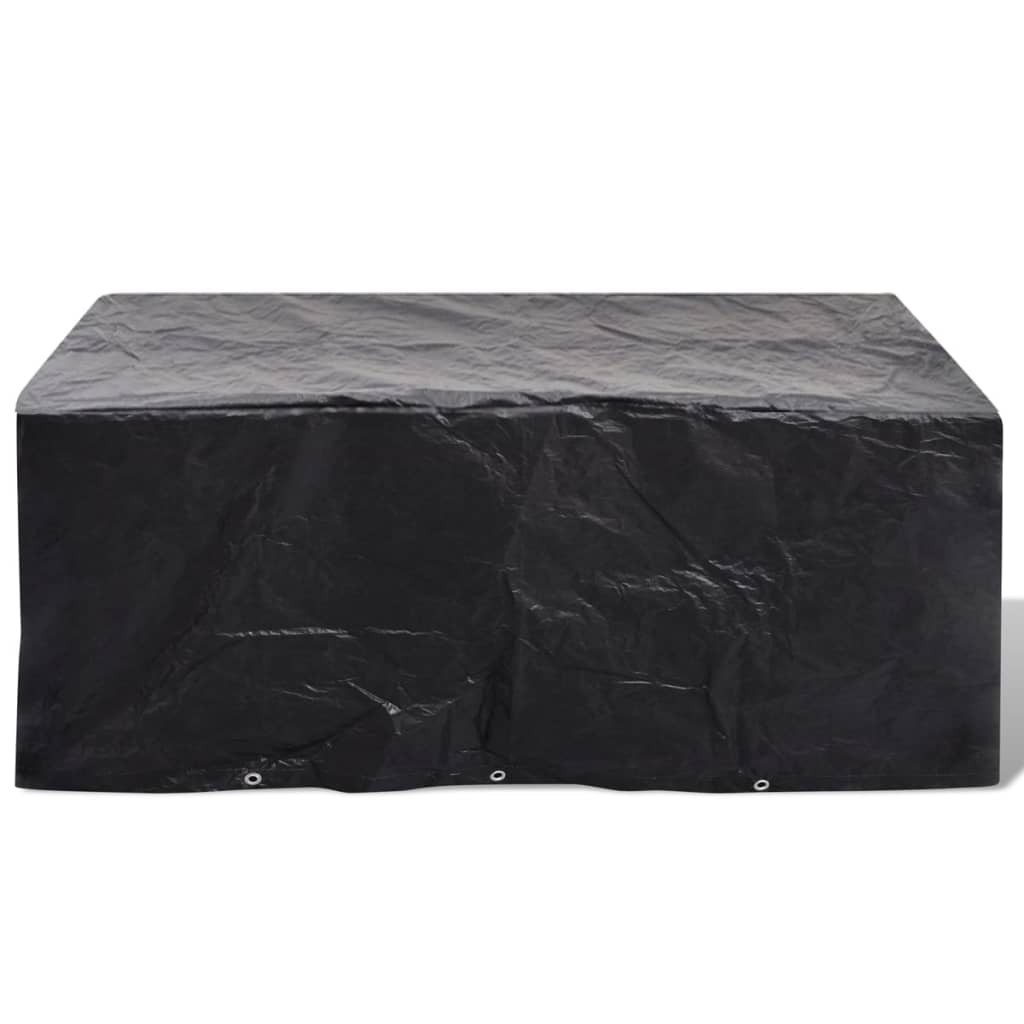 Durable Poly Rattan Garden Furniture Covers 2pcs for 6 Person Sets