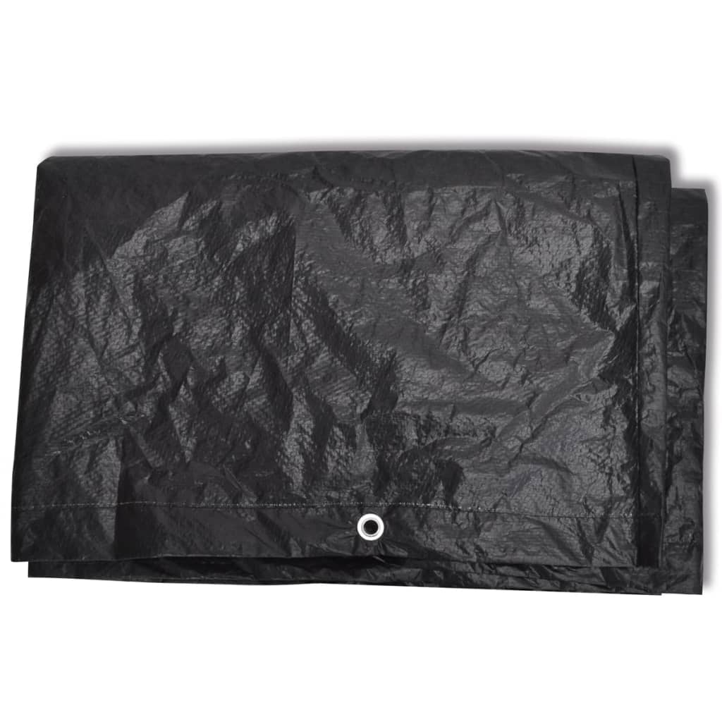 Durable Poly Rattan Garden Furniture Covers 2pcs for 6 Person Sets