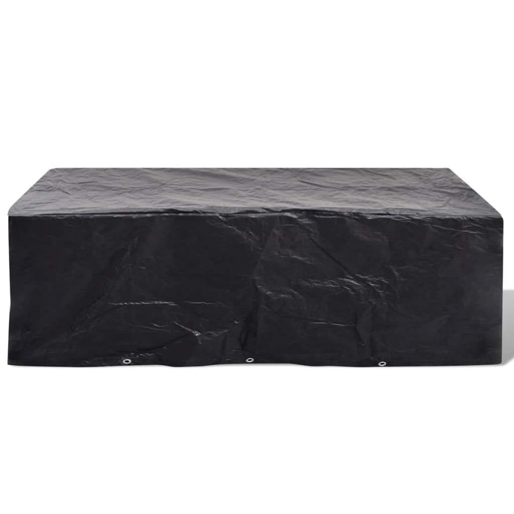 Durable Poly Rattan Garden Furniture Covers, 2pcs, 300x140cm, 8-Person