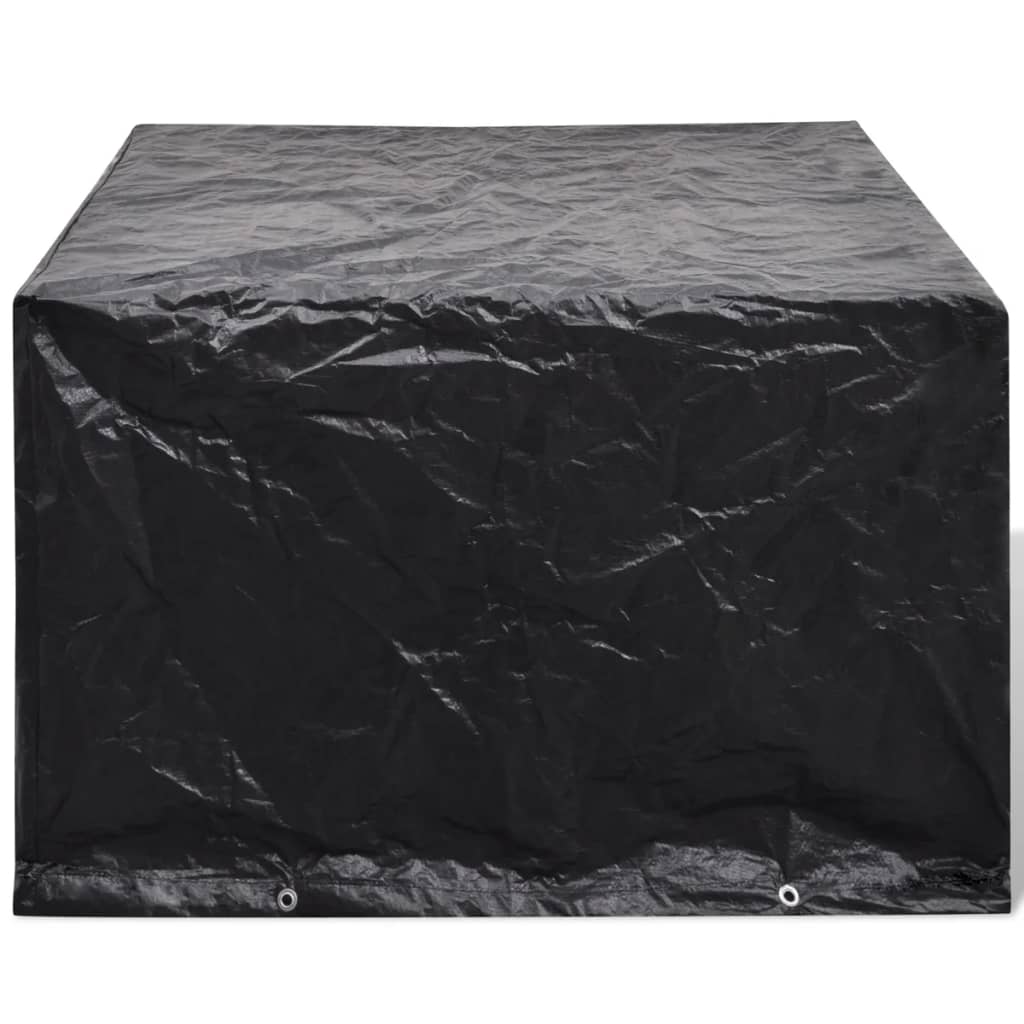 Durable 2pc Garden Furniture Covers 135x135x90 cm - Black