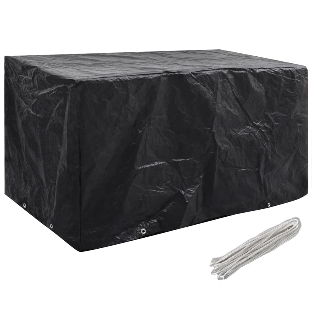 Durable Green Garden Furniture Covers Set, 180x70x90 cm, 8 Eyelets