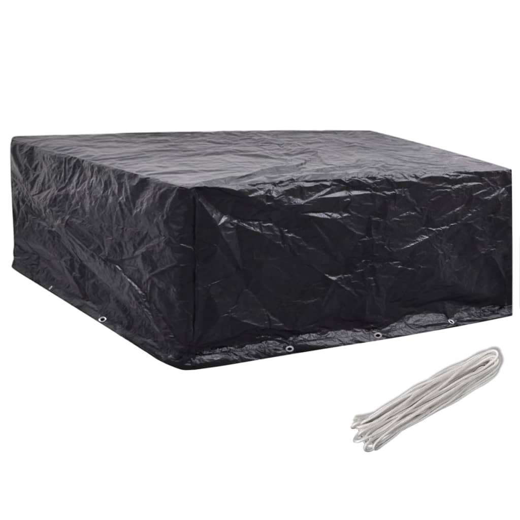 Durable Garden Furniture Covers, 2 Pcs, 10 Eyelets, 260x260x90 cm