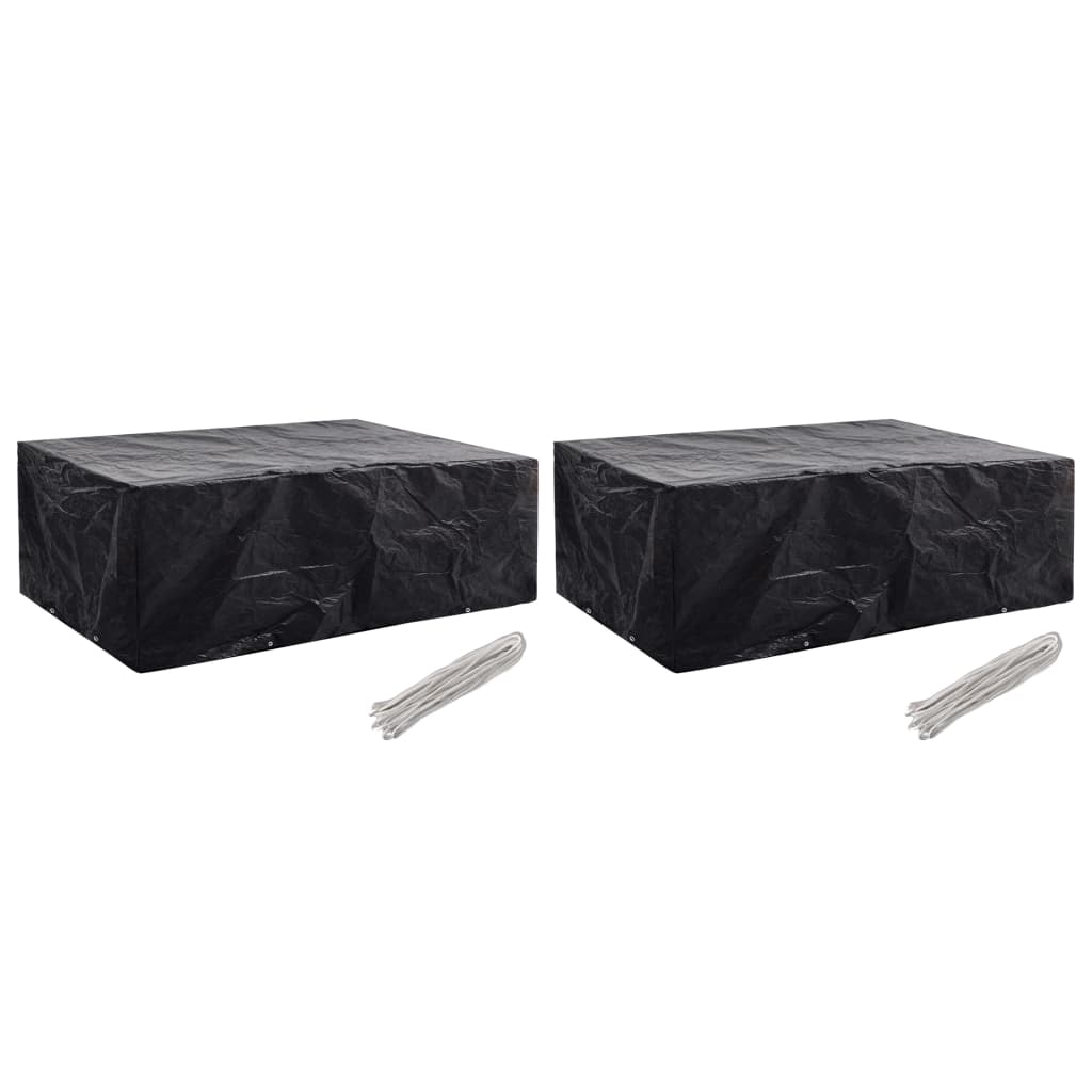 Durable Green Garden Furniture Covers Set, 2pcs, 242x162x100 cm