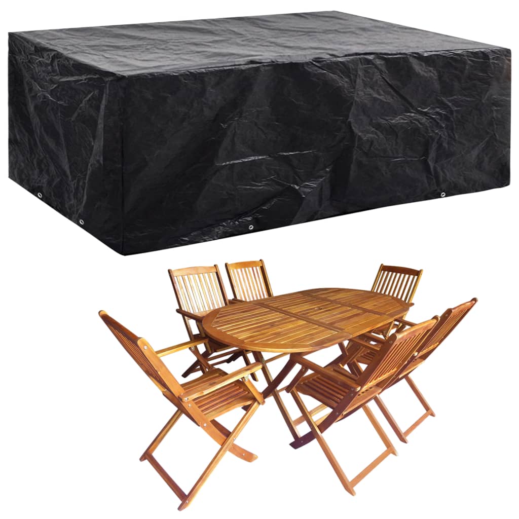 Durable Green Garden Furniture Covers Set, 2pcs, 242x162x100 cm