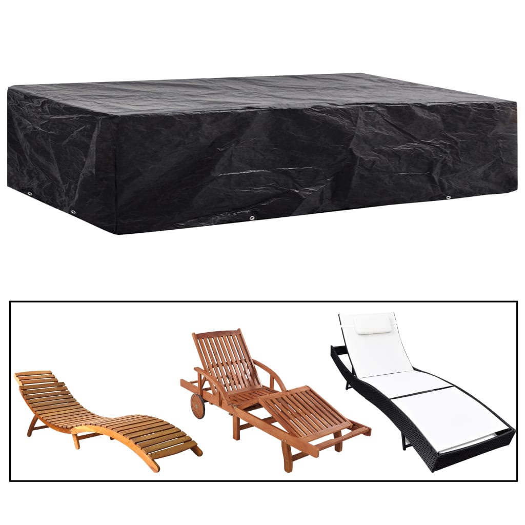 Durable Green Sunlounger Covers 2 Pcs, 8 Eyelets, 218x77x55 cm